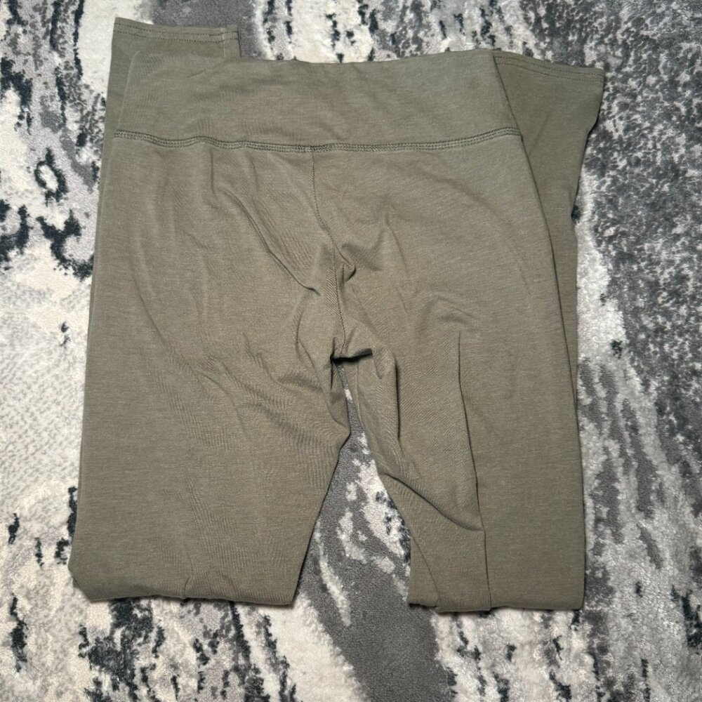 Aerie Light Army Green Cotton Medium Long Leggings - Picture 6 of 10